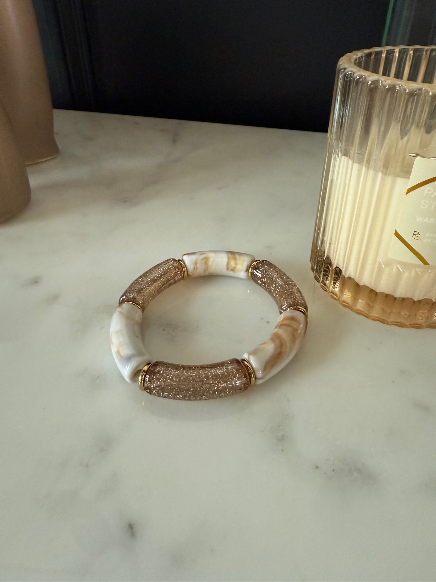 Bracelet pailleté CHLOÉ blanc