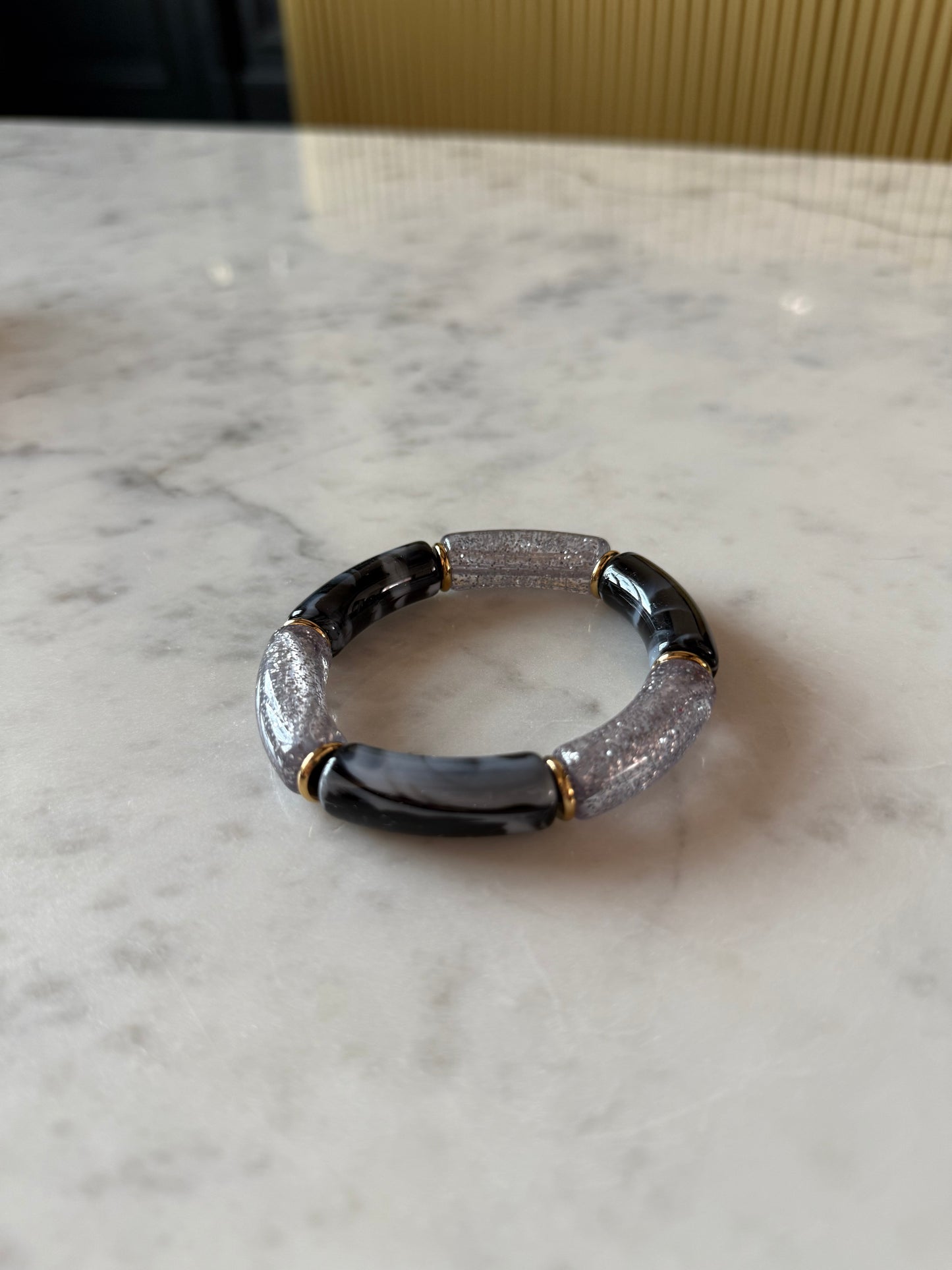 Bracelet pailleté CHLOÉ gris