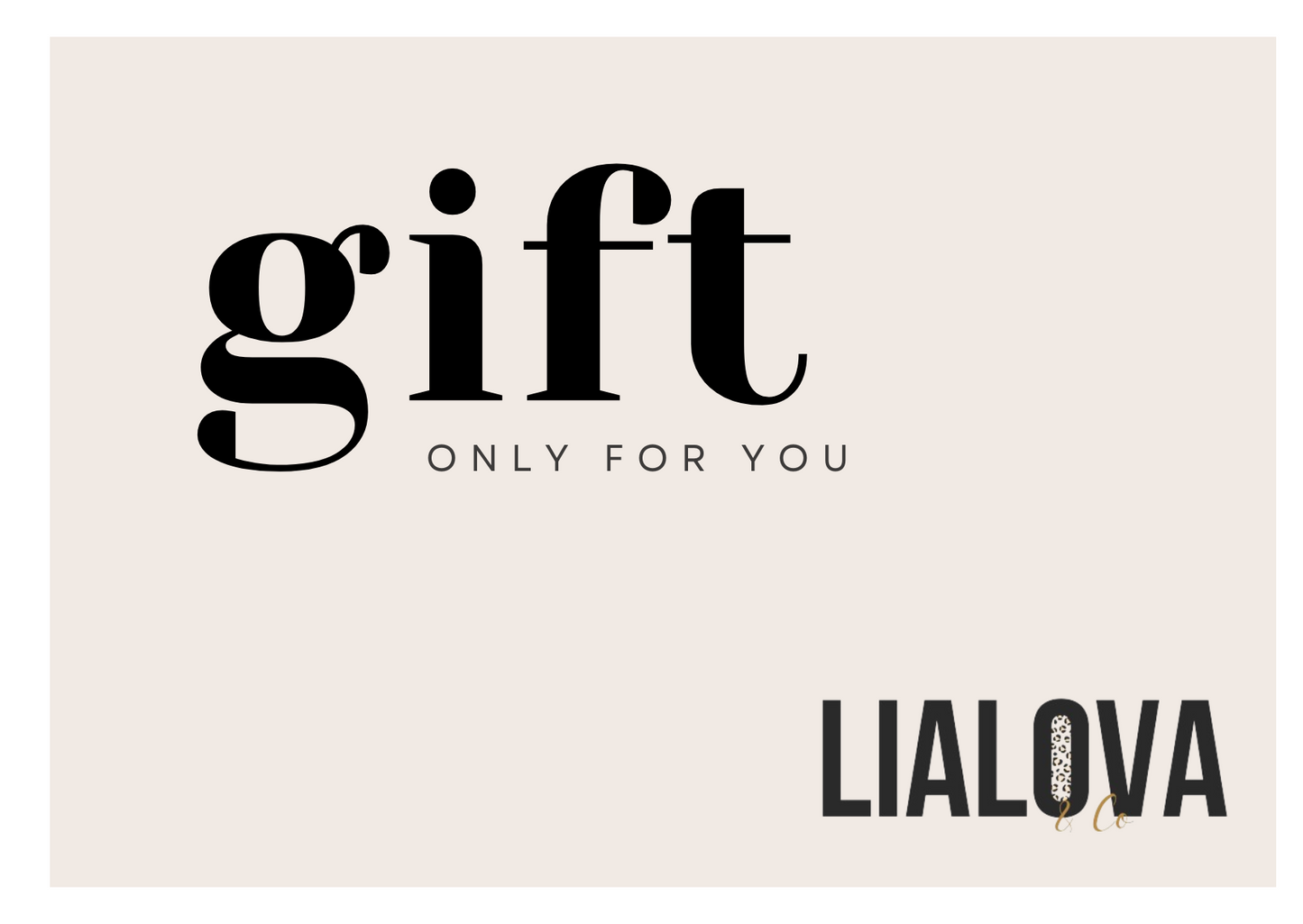 Carte-cadeau LIALOVA