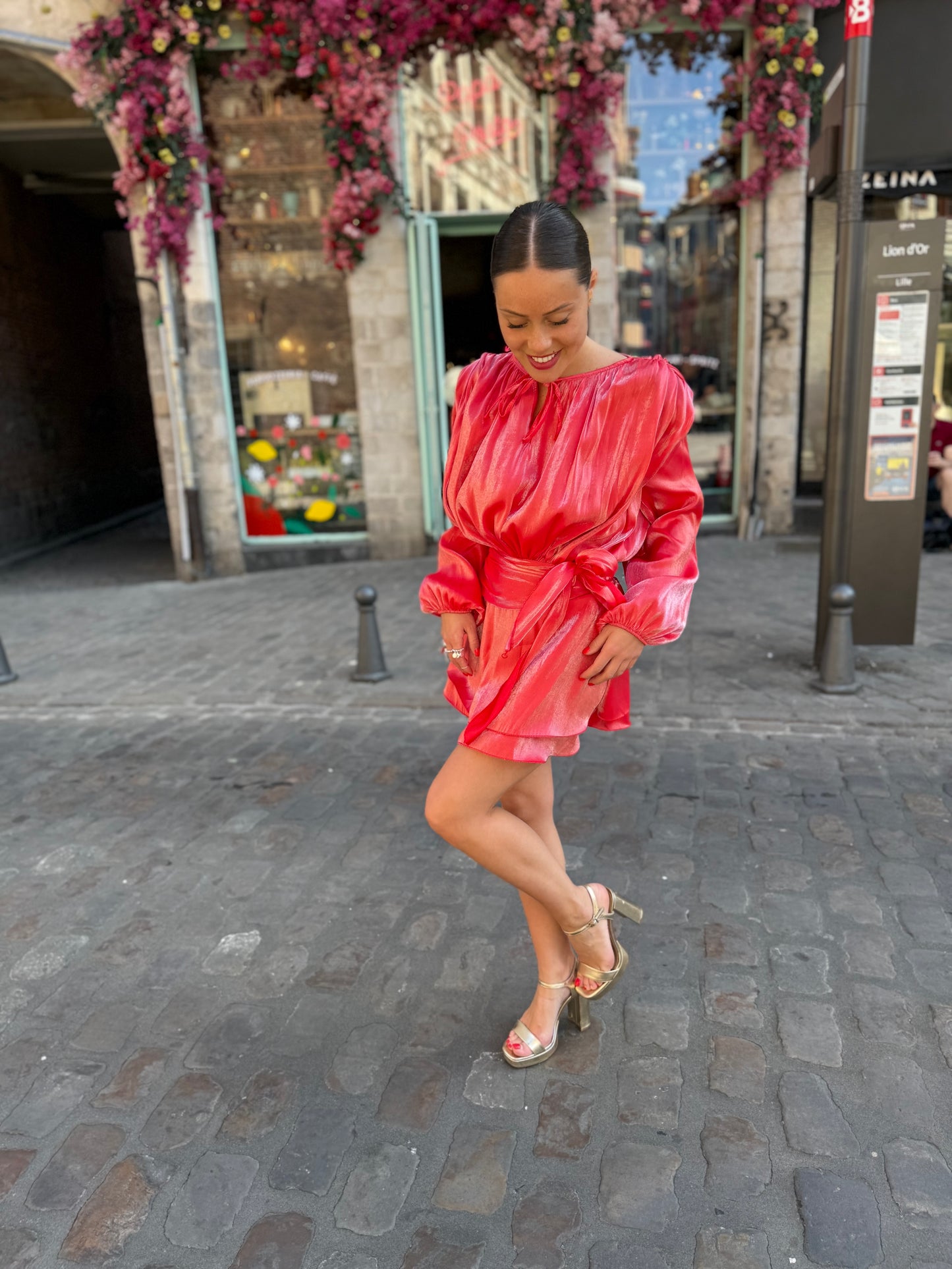 Robe LOUISE corail